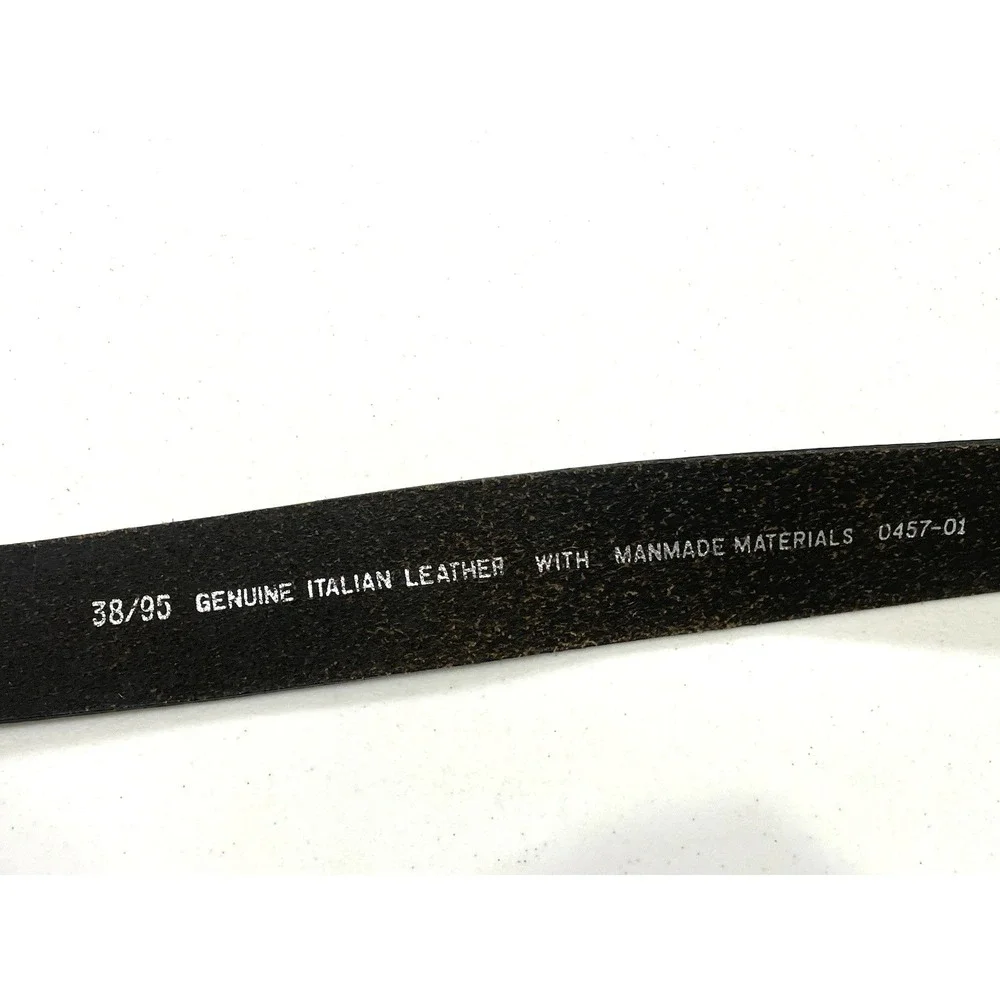Men's Belt Genuine Leather Black Size 38 Business Casual Work Career Formal‎